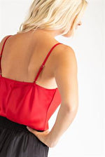 Satin Cowl Neck Cami