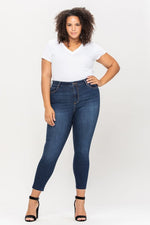 High Rise Crop Jeans - Plus Size