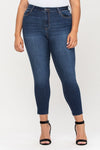 High Rise Crop Jeans - Plus Size