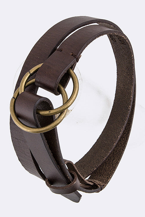 Double Ring Buckle  Belt