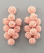 SeedBead Ball Cluster Earrings