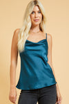 Satin Cowl Neck Cami