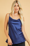 Satin Cowl Neck Cami