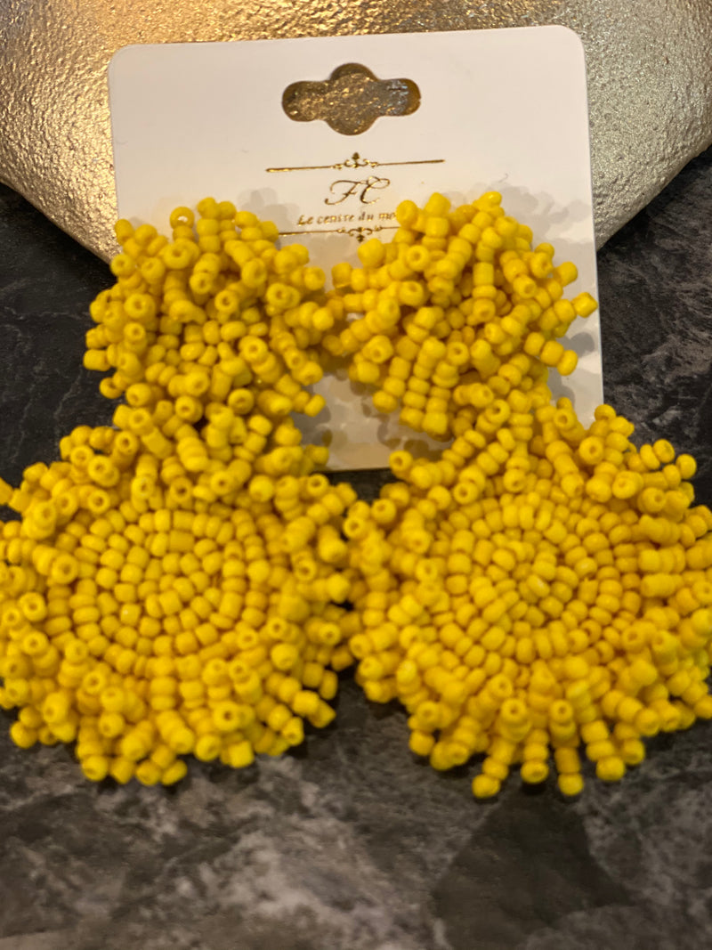 Beaded Drop Earrings
