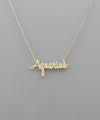 Zodiac Pendant Necklace