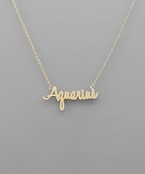 Zodiac Pendant Necklace