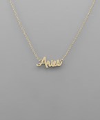 Zodiac Pendant Necklace