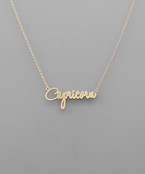 Zodiac Pendant Necklace
