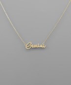Zodiac Pendant Necklace