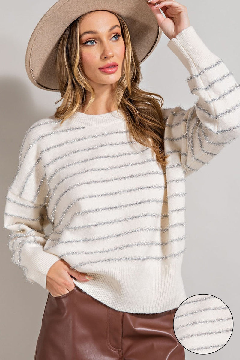 You Had Me At Glitter Sweater