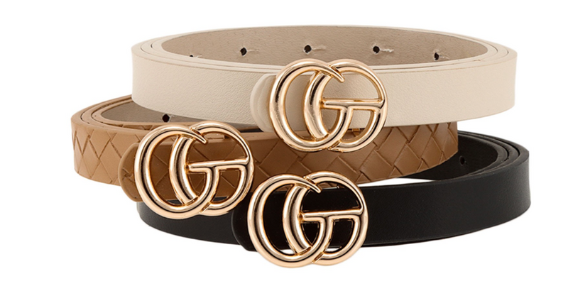 Skinny GO buckle Belts