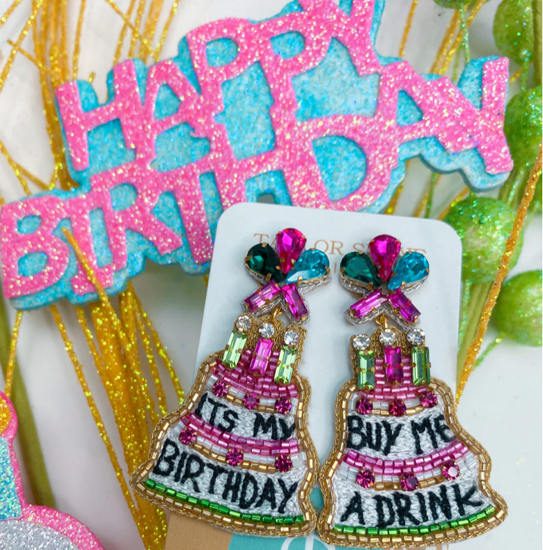 Birthday Cake Earrings