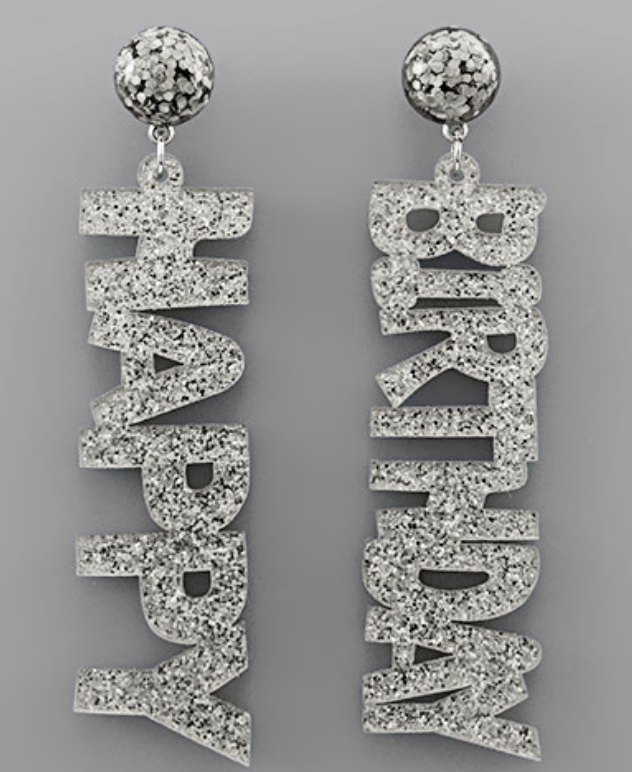 Happy Birthday Earrings