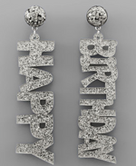 Happy Birthday Earrings
