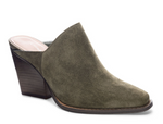 Crinkle Olive Mule