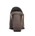 Crinkle Olive Mule