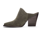 Crinkle Olive Mule