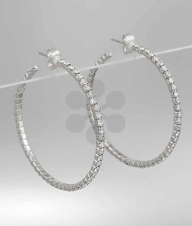 Crystal Hoops