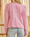 Perfectly Pink Denim Blazer