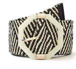 Octagon Buckle Elastic Belt