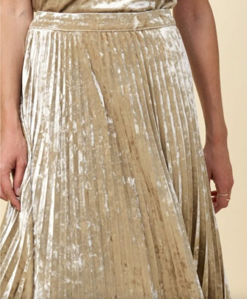Rock Steady Velvet Skirt