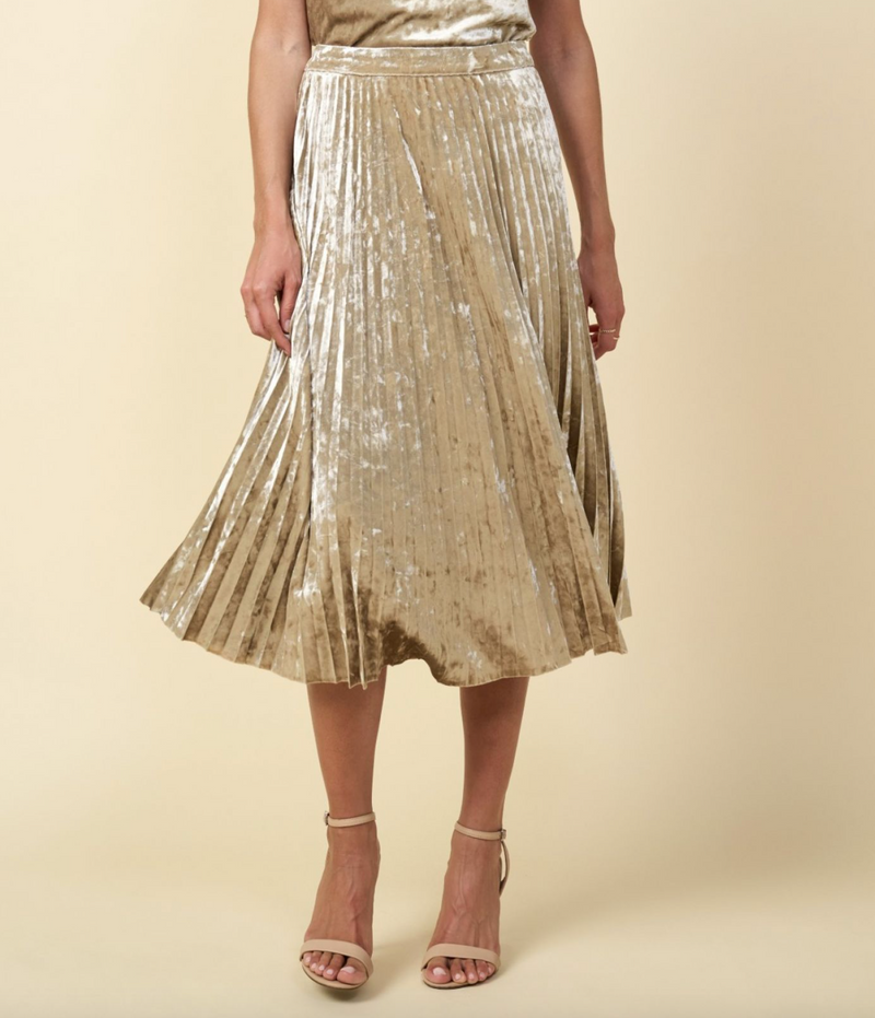 Rock Steady Velvet Skirt