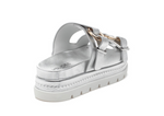 BAHA Silver Metallic Leather - Sandals