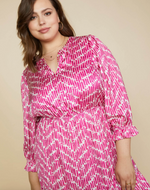 Powerful in Pink Dress - Plus Size