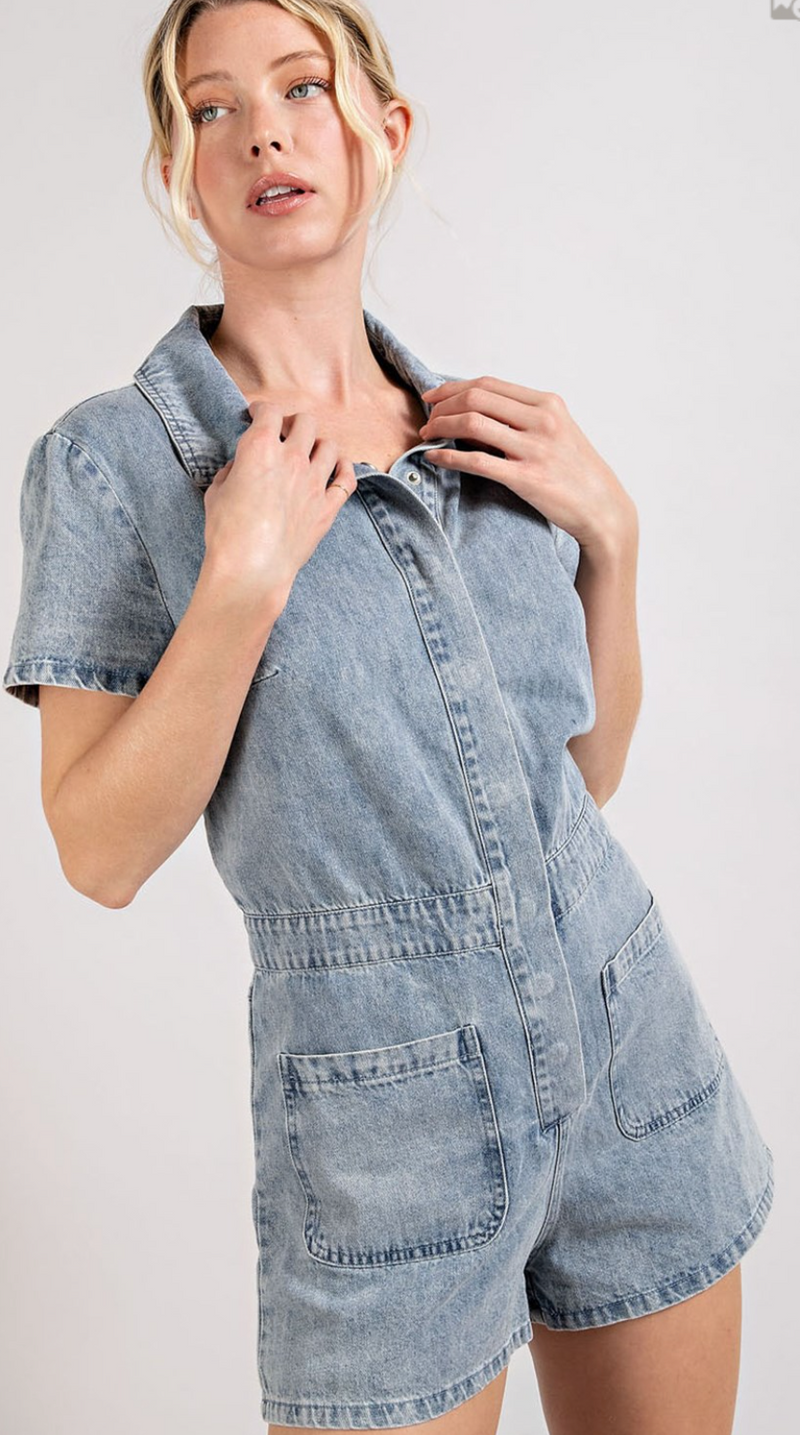 Denim Days Romper