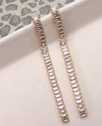 Baguette Linear Earrings