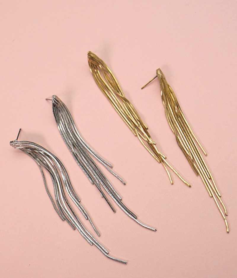 Chain Tassel Earrings
