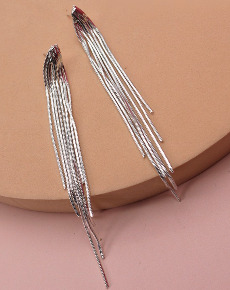 Chain Tassel Earrings