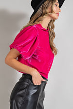 Main Character Velvet Top