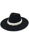 Pearl Accent Panama Hat