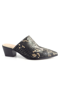 Clint Embossed Snake Mule