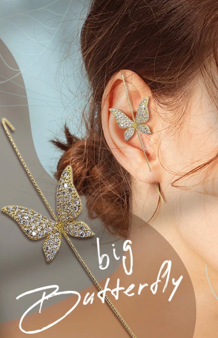 Large Butterfly Ear Wrap