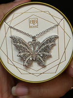 Butterfly Bling Necklace