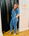 Denim Drip Jumpsuit