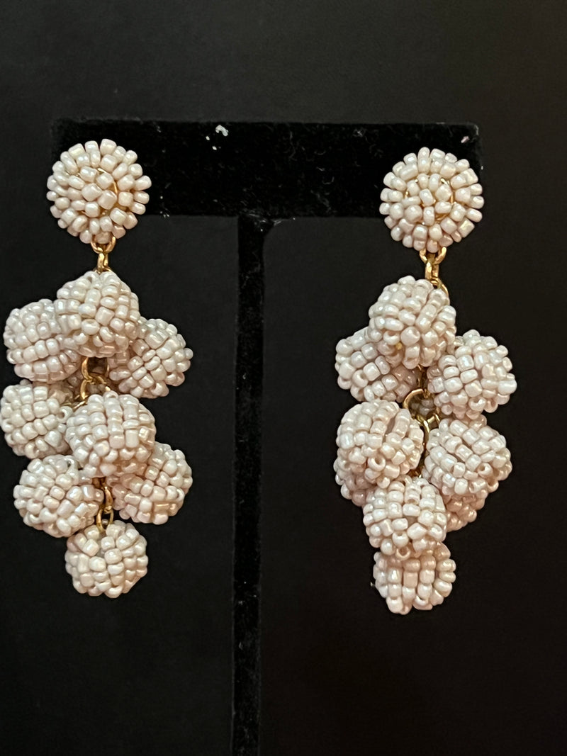 SeedBead Ball Cluster Earrings