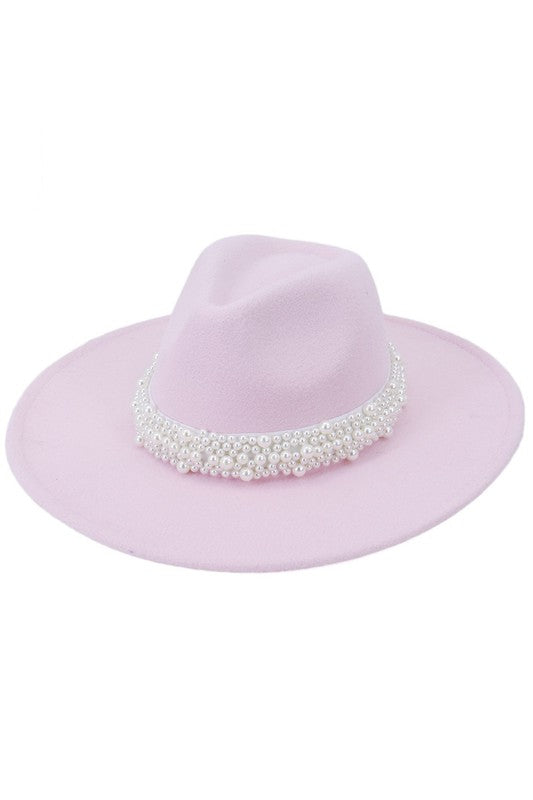 Pearl Accent Panama Hat