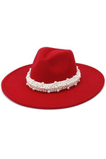 Pearl Accent Panama Hat